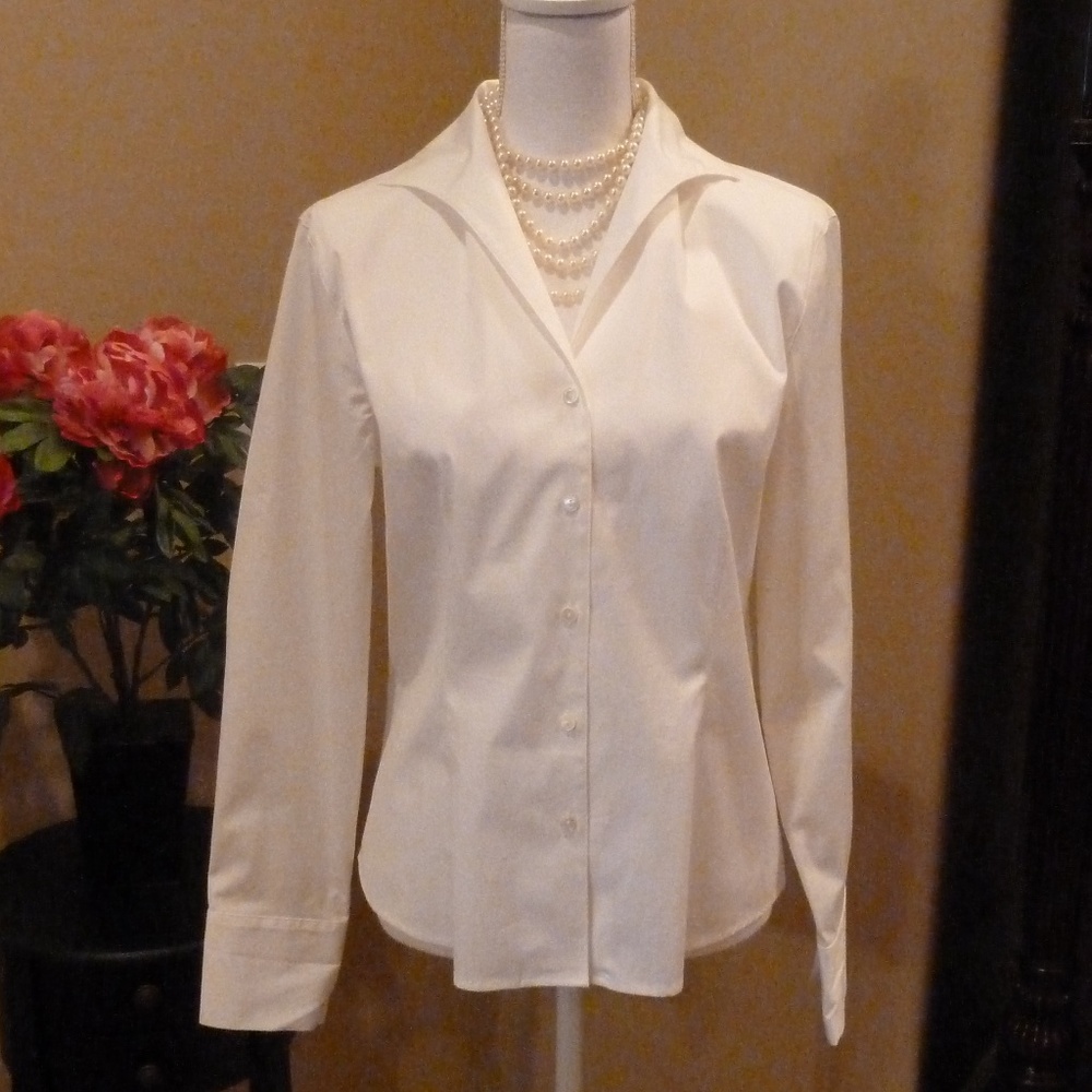 Shirt Euc White Great Basic - image 1